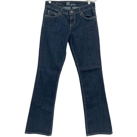 Kut from the Kloth Women Farrah Baby Boot Low Rise Blue Jeans Size 2   W29"xL32" - Picture 1 of 14